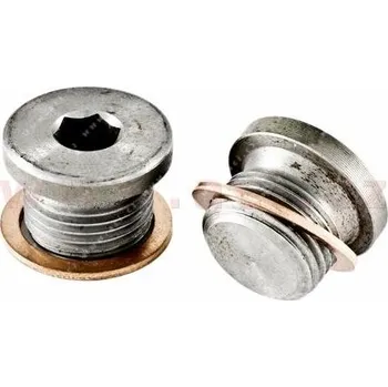 Auto-moto výpustný šroub olejové vany M18x1.5 L=12 mm, celk. délka = 16 mm DIN 908