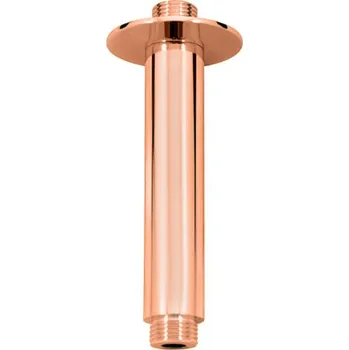 Tyč na sprchový závěs Slezák Rav držák stropní pro hlavovou sprchu 15 cm lesklá růžová zlatá MD0311ZRL
