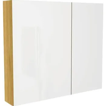 Koupelnový nábytek Zrcadlová skříňka bez osvětlení Devo Vena 2.0 levá 80 x 15 x 70 cm kitami mountain