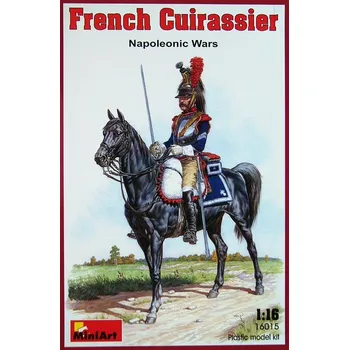 Plastikový model 1/16 French Cuirassier on horse (Napoleonic Wars)
