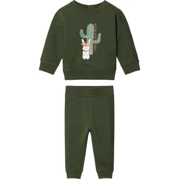 lupilu® Chlapecká tepláková souprava s BIO bavlnou, 2dílná (74/80, tmavě zelená)