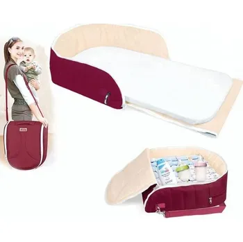 Hnízdečko pro miminko Multifunkční hnízdo pro miminka bordové Baby Bed ibaby