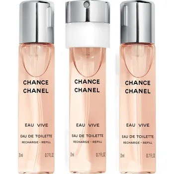 Dámský parfém Chanel Chanel Chance Eau Vive, Toaletní voda 3x20ml - Náplň Pre ženy Toaletní voda