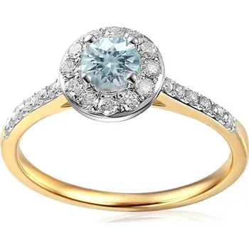 Prsten Zásnubní prsten s modrým lab-grown diamantem Adelynn IZLG1220B + dárkové balení LUXUS zdarma