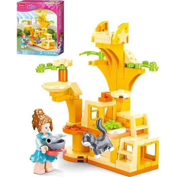 Stavebnice Sluban Sluban Girls Dream Cvičiště pro kočičky 81 dílků + 1 figurka (stavebnice)