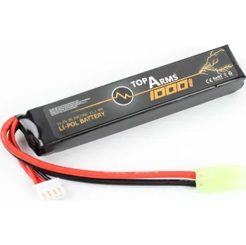 Baterie pro airsoftovou zbraň Li-Pol akumulátor TopArms 11,1V 1000mAh 20/30C