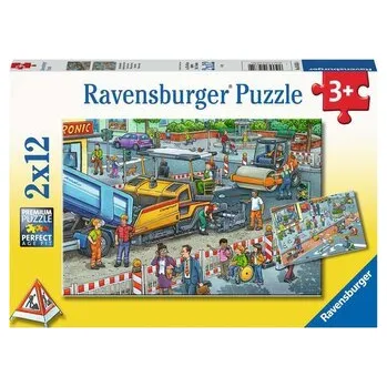 Puzzle RAVENSBURGER Puzzle Stavební práce 2x12 dílků