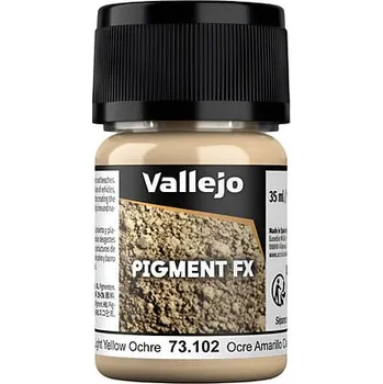 Modelářská barva Vallejo Pigments: Light Yellow Ochre 35ml