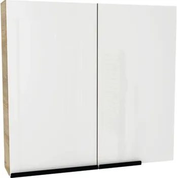 Koupelnový nábytek Zrcadlová skříňka bez osvětlení Devo Etna 2.0 levá 75 x 16 x 70 cm natural bardolino oak