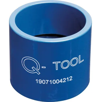 Zábradlí Q-Tool vrtací šablona, Q-20, pro dřevěnou krycí lištu O42 mm, ocel, modrá prášková barva