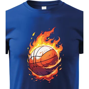 Chlapecké tričko Dětské tričko Basketbalový míč, Barva Modrá, Velikost 122 cm/6 roků, Canvas Dětské tričko Bezvatriko.cz 2673
