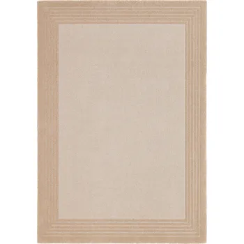 Koberec Vlněný koberec Agnella Noble Darei Tmavě Béžový - 80 x 160 cm