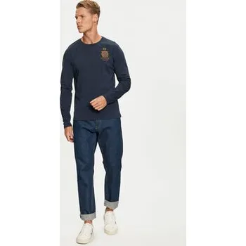 La Martina T-Shirt ZMRG30 JS342 Tmavomodrá Regular Fit L