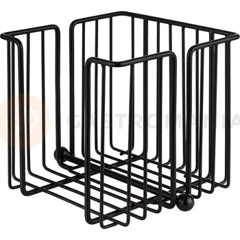 Černý kovový držak na ubrousky 19 x 19 x 18 cm | APS, Urban