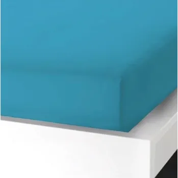 Prostěradlo Napínací prostěradlo na dvoulůžko -  180x200 cm - TYRKYSOVÉ