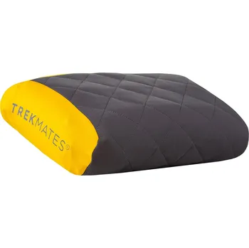 Cestovní polštářek Trekmates Soft Top nafukovací polštář 40 x 30 x 6 cm šedý/žlutý