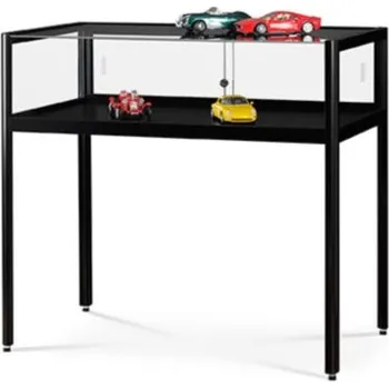 Prodejní regál MH Technic s.r.o. Stolní prosklená vitrína 1000x920x600 mm, černá