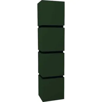 Koupelnový nábytek Koupelnová skříňka vysoká Devo Viva 2.0 pravá zelená matná 40 x 170 x 35 cm VV2-S4D3SP40x35-F77