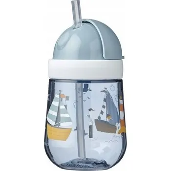 Little Dutch Hrnek lahev na pití s brčkem Mio Sailors Bay