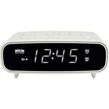 Budík Silva Schneider UR 1024 241011 radiobudík, FM, FM, funkce alarmu, černá