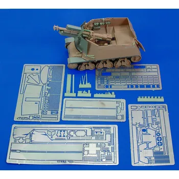 Plastikový model Royal Model 1/35 German 39 (H) 10,5 cm-part 1° (for Trumpeter kit)