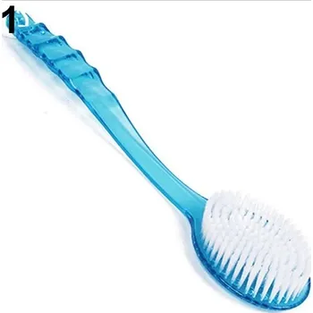 Masážní přístroj Koupelnový kartáč na záda pro masáž a exfoliaci - Modrá