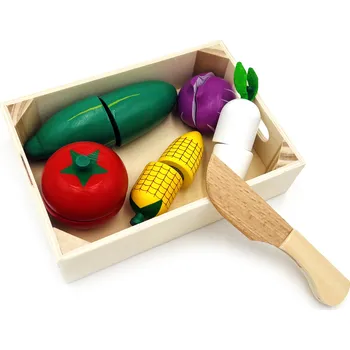 Dřevěná hračka Dřevěná bedýnka - zelenina