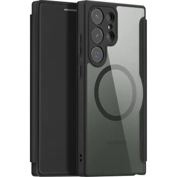 Pouzdro na mobilní telefon DUX DUCIS Skin X Pro flipové kožené pouzdro pro Samsung Galaxy S23 Ultra Černá