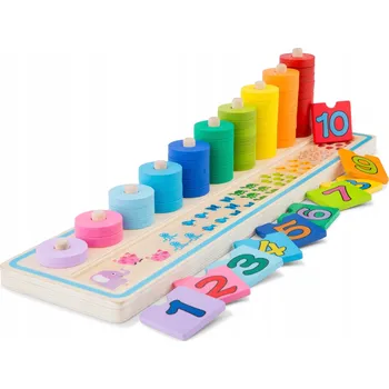 Dřevěná hračka New Classic Toys - Dřevěná hračka – nauč se počítat