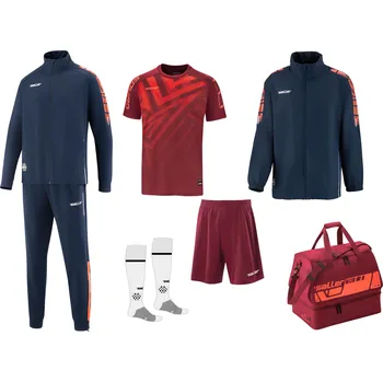 Saller X.72 II Tréninkový set BARVA: 527 tmavě modrá-neon oranžová-bílá, Velikost: S Univerzální sportovní tréninkový komplet