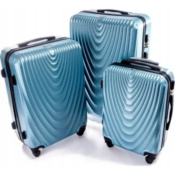 Wings Měkký kabinový kufr malý ABS AT01-3 KPL S.BLUE 19 l