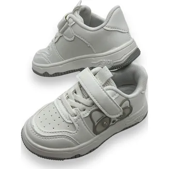 Dívčí tenisky Fashion Dívčí bílé tenisky na suchý zip Barva: Bílá, Velikost: 26