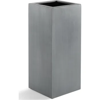 Květináč Argento High Cube Natural Grey V 80 cm / D 30 cm