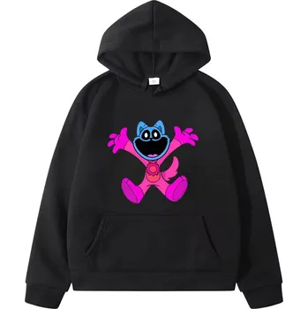 Chlapecký svetr Smiling Critters Dětská mikina s potiskem Smilings Critters s klokaní kapsu (mix barev) Barva: Černá, Velikost: 130 (7-8 let)