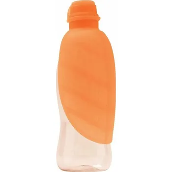 Miska pro psa Láhev na vodu pro domácí zvířátka United Pets Leaf Up Oranžová (500 ml)