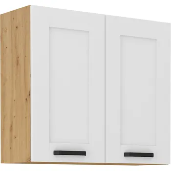 Kuchyňská skříňka Tempo Kondela Lesana 2 (bílá + dub artisan) 80 G-72 2 F