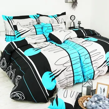 Povlečení Povlečení Split tyrkysové EMI: Standardní set jednolůžko obsahuje 1x 200x140 + 1x 90x70