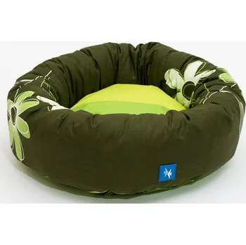 Pelíšek pro psa PROFIZOO Pelech Fox 80 zelená kytka (bav)