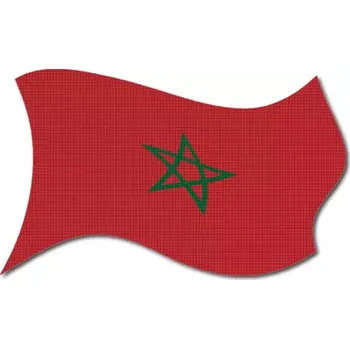 Vlajka Pelisport Marocká vlajka vlající tištěná
