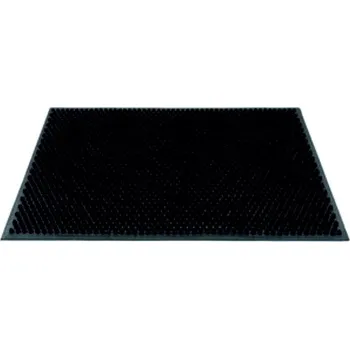 Rohožka DuraHome Rohož gumová 40 × 60cm Apex, černá