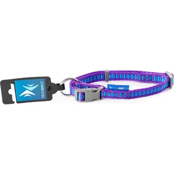 Obojek pro psa PROFIZOO Obojek popruh ŽEBŘÍK (15mm x 30-50cm) fialová