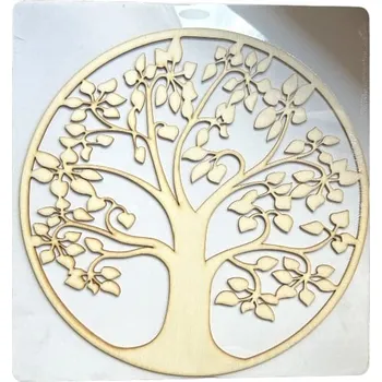 Dřevěná dekorace Strom života - světlý