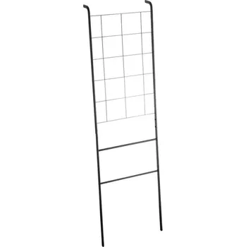 Věšák Černý kovový stojací věšák Yamazaki Tower 160 x 45 cm