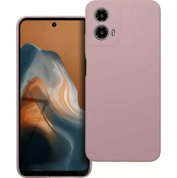 Pouzdro na mobilní telefon Silikonové pouzdro Coolcase SILICONE 2mm - Motorola Moto G34 5G Pískově růžové (Silikonový kryt či obal SILICONE 2mm na mobilní telefon Motorola Moto G34 5G Pískově růžové)