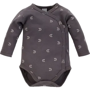 Kojenecký body PINOKIO Dreamer Zavinovací body s dlouhým rukávem Graphite Velikost (od výrobce): 68