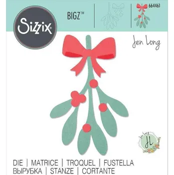 Výtvarná sada SIZZIX Bigz vyřezávací šablona - Jmelí