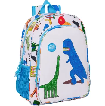 Školní batoh Algo de Jaime Bílá (33 x 42 x 14 cm)