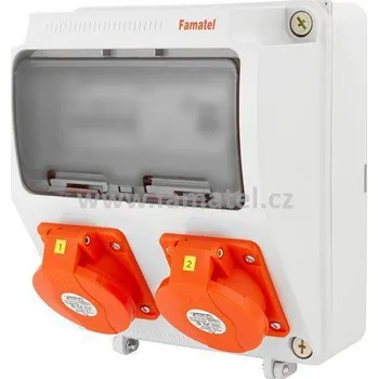 modulární přístroj a rozvaděč Famatel v028-6kA - ZSF00200000.1 /3957 Zás.skříň IP44 jištěná s chráničem 40/4/003