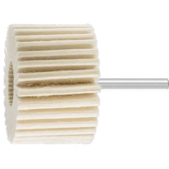 Brusný kotouč Pferd 44386041 | Leštící filcový lamelový vějíř se stopkou FLS průměr 60x40-6x40 mm, H