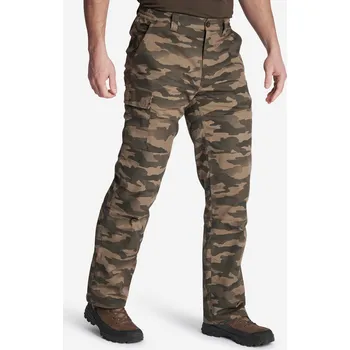 Pánské kalhoty SOLOGNAC Kalhoty hřejivé Cargo 100 Halftone 2XL BÉŽOVÁ